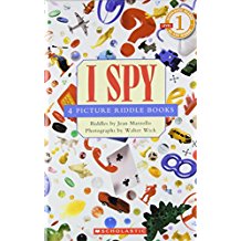I spy：I Spy 4 Pictures Riddle Books